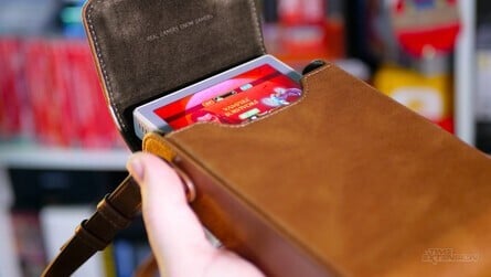 AYANEO offers this premium-style leather carry case to keep your Pocket DMG in pristine condition. The only downside is that the flap is only secured with magnets and can fall open if it's turned upside down with the device inside. Oops.