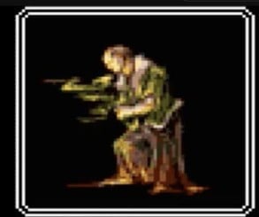 Here are some more examples from Murphy's Ghosts from other versions of Wizardry. On the left is the PC-98 version, while on the right are the depictions of the character in the PC Engine (top) and WonderSwan Color editions (bottom)