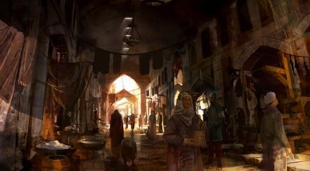 Concept artwork for the game shows the level of detail and atmosphere the developers were aiming for with Assassin's Creed
