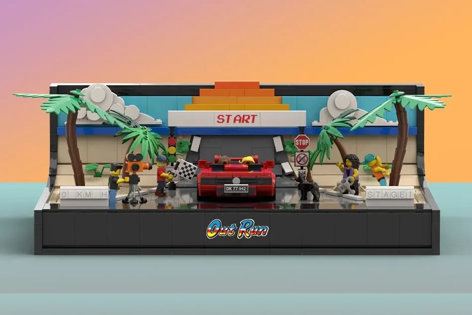 LEGO Ideas OutRun Set Pays Homage to Sega’s Iconic Arcade Racer with 1,735 Bricks