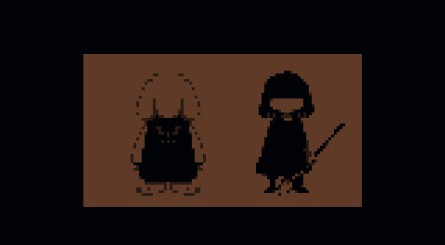 The opening of the Nintendo Switch version (left) vs. the new fanmade Game Boy Color port (right)