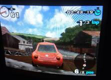 The original game running on CRT