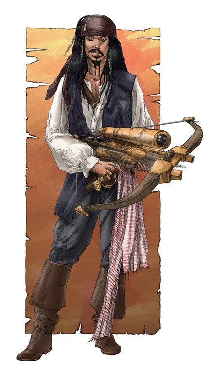 Choose your character! Jack Sparrow, Gibbs, Elizabeth Swann, Will Turner, and AnaMaria
