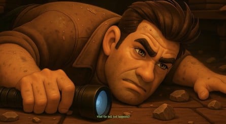 The ever-changing man - expect the faces of characters in Ghost Hunters to change on a scene-to-scene basis