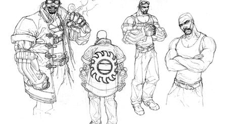 Monolith artist Eric Kohler originally designed the main character Cain to look like a fireman, with a turnout coat, due to the character starting out with fire-based abilities in the beginning of the game