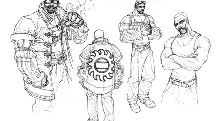 Monolith artist Eric Kohler originally designed the main character Cain to look like a fireman, with a turnout coat, due to the character starting out with fire-based abilities in the beginning of the game