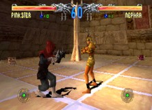 Alltimes was Sony's producer on Exact's Ghost in the Shell adaptation (left) as well as fighting games like Cardinal Syn (top right), Bushido Blade (middle right), and Destrega (bottom right)