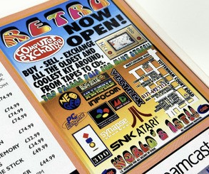 CeX Rathbone Place store sold retro imports (left, taken from EDGE magazine) before moving much of the vintage stock to a dedicated retro store down the road (right)