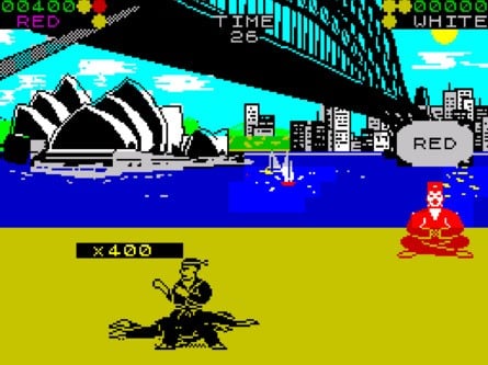 International Karate on the ZX Spectrum, which Cale calls "average at best"