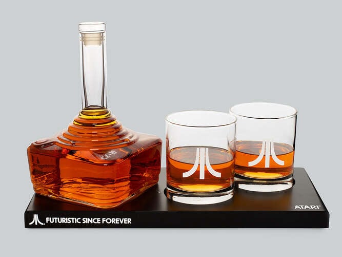 Atari Joystick Decanter Set