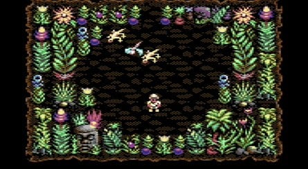 The original C64 version (left) vs the remastered version (right)