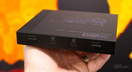The G’AIM’E is surprisingly sleek and will be easy to fit into your AV setup