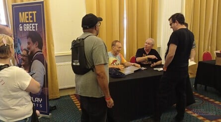 My main reason for attending Play Expo was to celebrate the launch of Paul Drury's The Arcade 1979-2000, to which I was a contributor. That's him with the legendary Eugene Jarvis (Paul is the one with the glasses, in case you didn't know)
