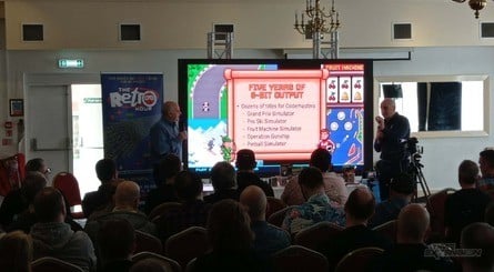 The Oliver Twins' talk was a whistle-stop tour of their careers, from the ZX Spectrum up until the present day