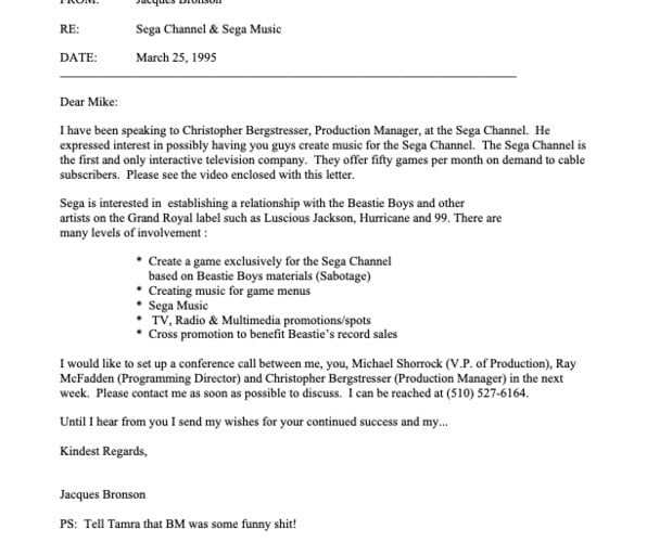 "This Could Be The MTV Of Games" - Sega Once Tried To Convince The Beastie Boys To Make A Video Game For Seg