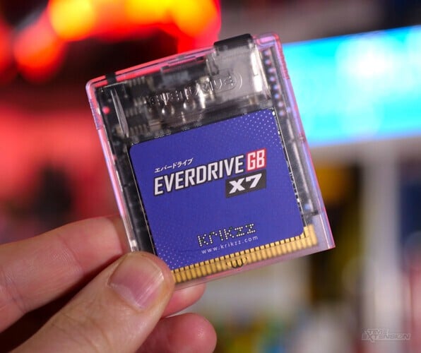 The CleanJuice battery pack removes the need to buy AA batteries (left), while the EverDrive GB X7 allows you to run ROMs from an SD card