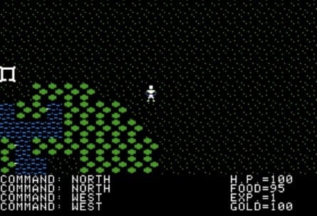 Here you can see a comparison between the graphics of Akalabeth on the left vs. Ultima on the right