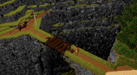 Ecstatica's fixed camera may have reduced immersion and made controlling the action frustrating at times, but it lent the game an impressive sense of scale