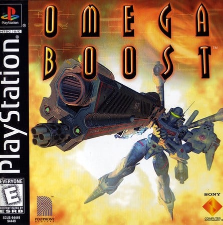 The Japanese, North American and European covers for Omega Boost