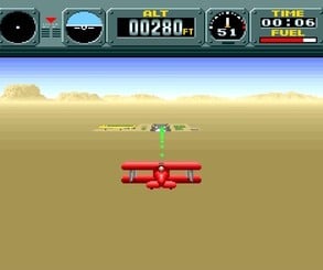 Miyamoto apparently wanted to use the FX chip, but Pilotwings was already too late into its development.