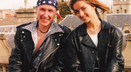 Clockwise from top left: Perry with pop star Louise; with GamesMaster co-hosts Dominik Diamond and Kirk Ewing during 'that' infamous episode; co-presenting GamesMaster with Dexter Fletcher (who is now a big-time Hollywood director, fact fans); hosting an event with Denise Van Outen