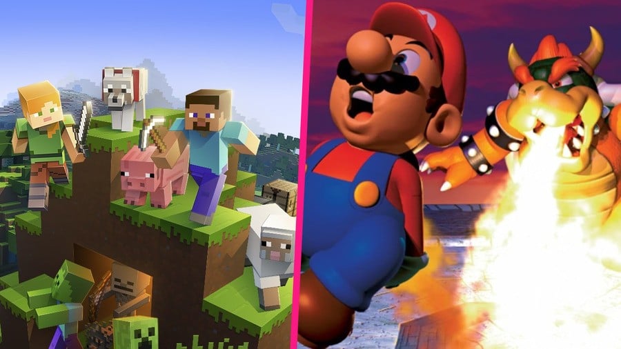 A Super Mario 64 ROM Hacker Is Recreating Minecraft Inside The N64 Classic
