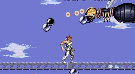 Strider 2 re-used a lot of assets from the original game, which only served to make the new sprites look terrible - that shambling dinosaur being a prime example. Also, the Alien-inspired level felt completely out of place and the main character's rope slide animation (also new) stuck out like a sore thumb