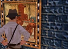 The gameplay in Indiana Jones &amp; Infernal Machine sees Indy using his whip to climb and swing over crevasses, fighting and evading guards, and solving simple inventory puzzles