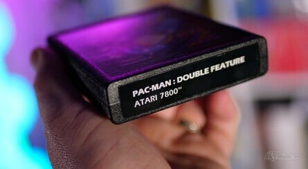 Also available on its own, Pac-Man: Double Feature contains the original 2600 port of Pac-Man and Bob DeCrescenzo's amazing, modern-day 7800 version, which comes with bonus features