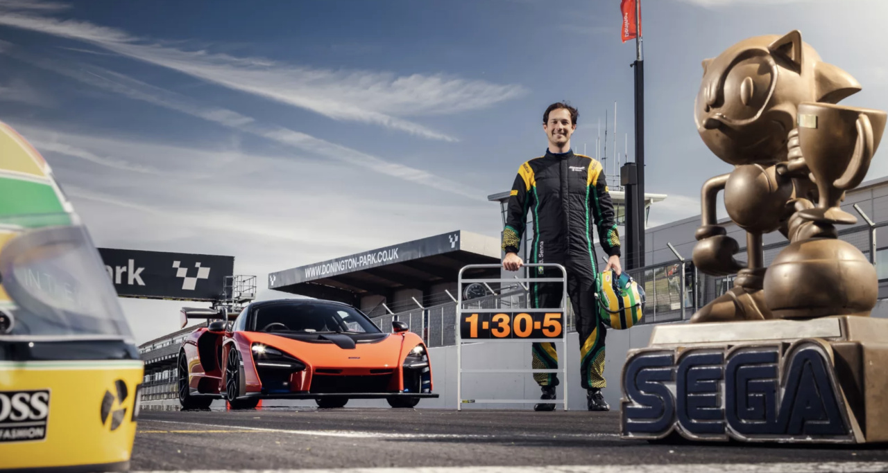 Ayrton Senna's Donington Park Legacy Celebrated with Sonic Trophy in McLaren Tribute Run