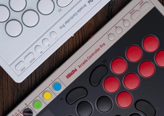 The 8BitDo Arcade Controller Pro Offers Compact, Leverless Control for PC and Nintendo Switch