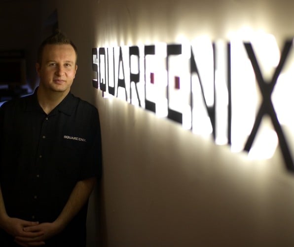 Besides Square/Square Enix, Honeywood has also worked at Blizzard and Level-5. Of course, this came with the obligation of taking a cheeky photo in front of their company logos for various corporate events and talks