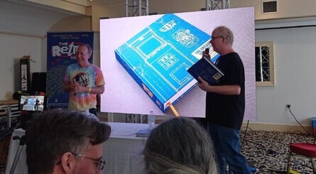 My main reason for attending Play Expo was to celebrate the launch of Paul Drury's The Arcade 1979-2000, to which I was a contributor. That's him with the legendary Eugene Jarvis (Paul is the one with the glasses, in case you didn't know)
