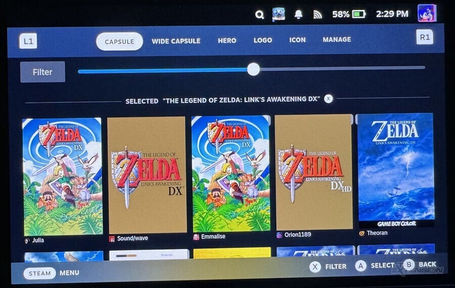 Zelda: Link's Awakening DX HD Steam Deck