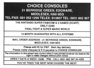 Choice Consoles