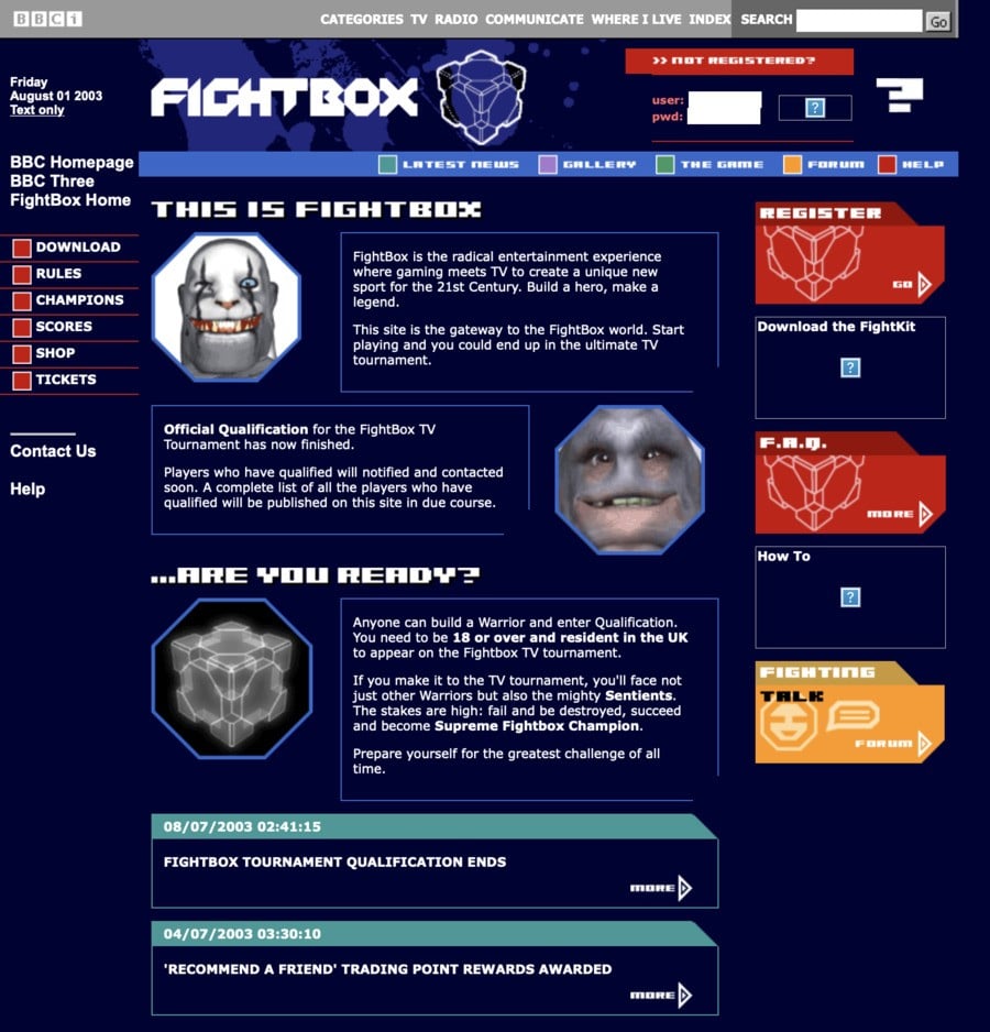 Fightbox website