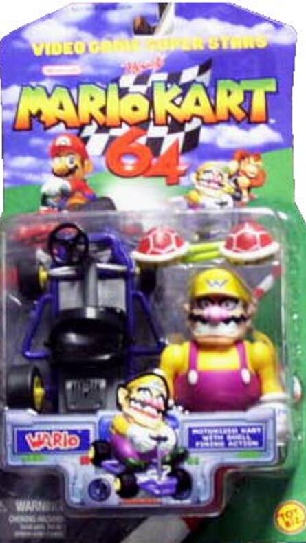 The Mario Kart 64 line featured 6 of the 8 racers, with only Toad and Peach missing from the collection