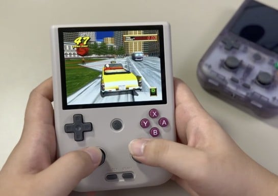 Anbernic's Game Boy-Style RG405V Shows Off Daring New Ergonomic Design