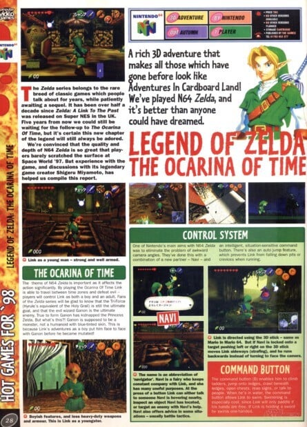 Here's the part of my Space World '97 report for C&amp;VG magazine that mentions Zelda