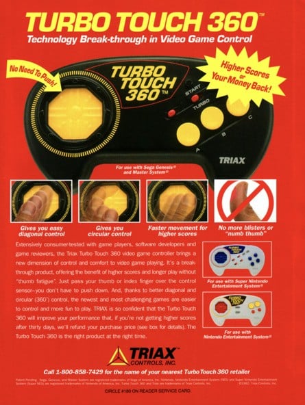 A series of advertisements for Triax's Turbo Touch range