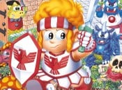 Wonder Boy in Monster Land arcade cabinet artwork from 1987