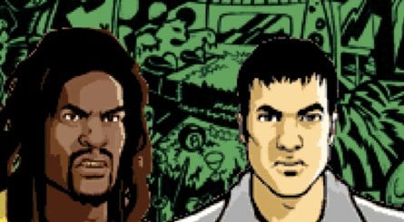 King Courtney (top left), Asuka Kasen (top right), and 8-Ball (bottom right) had all appeared previously in Grand Theft Auto III. Cisco (bottom left), meanwhile, was an entirely new character created for the handheld game.