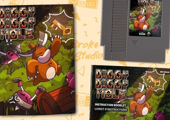 'Diggy Diggy Mole' Is "A New Metroid-Like NES Platformer" About A Mole With A Pickaxe Embedded In Its Skull