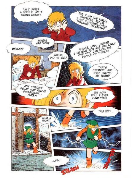 Shotaro Ishinomori's comic of The Legend of Zelda: A Link To The Past.
