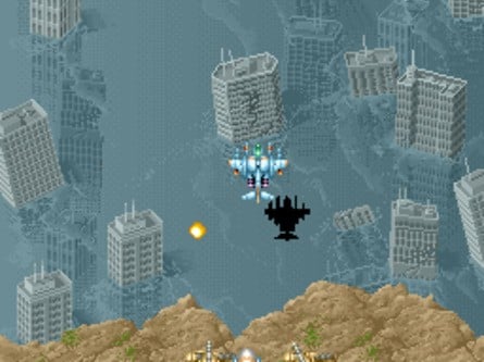 In The Hunt (left) Air Duel (middle) and Last Resort (right)'s similar sunken cityscapes