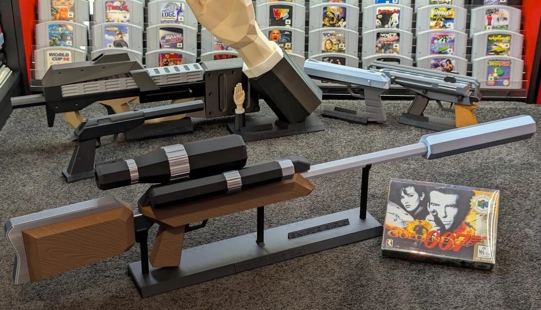 GoldenEye 007 3D Print: Reddit Creator Recreates Rare's N64 Sniper Rifle - Nintendo News Article