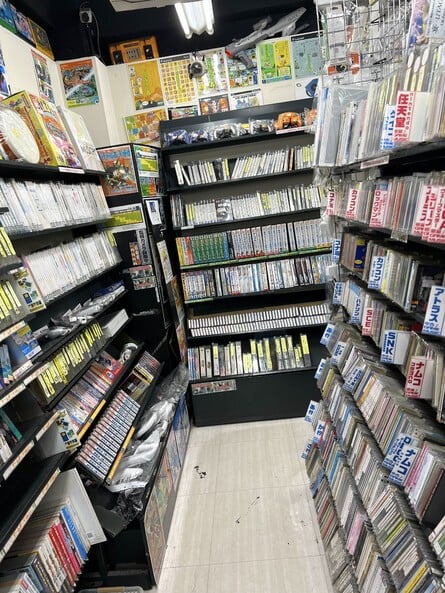 Den Den Town Osaka in 2022 - note the fully stocked shelves