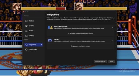 Via the Playback app, you can tinker with screen filters and even enable RetroAchievements (click to enlarge)