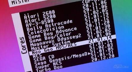 The MiSTer's on-screen menu allows you to loads cores, change games, configure controllers and deploy a dazzling array of scanline and filter options, some of which even replicate the look of portable LCD displays, as you can see from this GBA-style filter