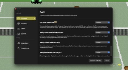 Playback also allows you to legally digitise your collection of games, as well as back up precious save data from decades ago prior to a battery swap (click to enlarge)